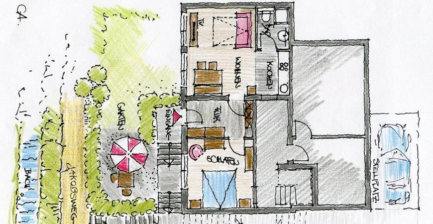 Ferienwohnung Am Bach Кройцлинген Екстериор снимка